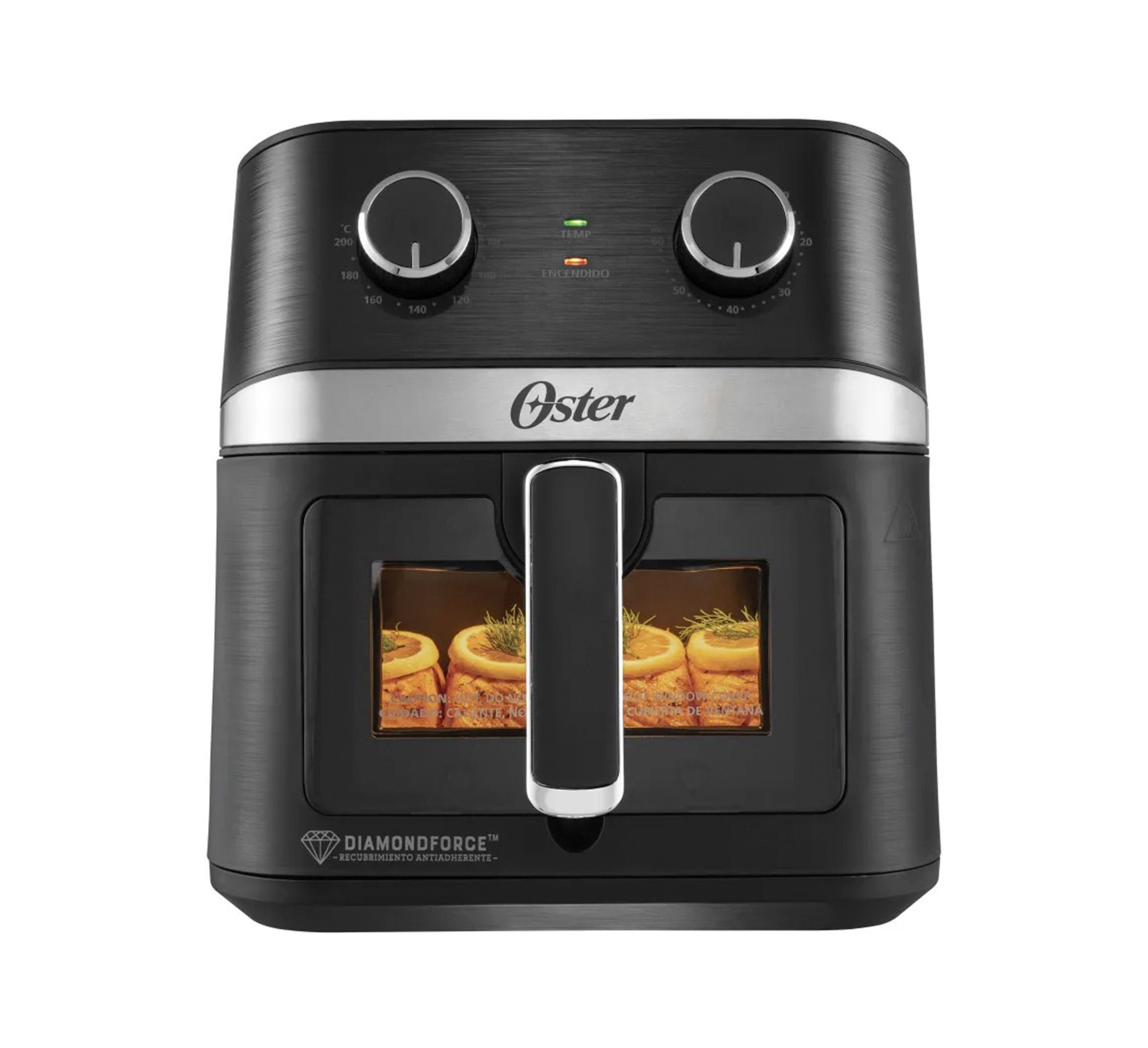 Oster Freidora de aire manual ventana y luz interna