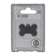 My Family Identificadores Placa Basic Aluminio Hueso Grande Perro Negro *1