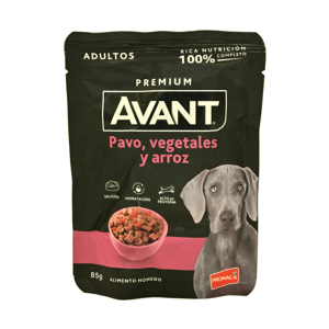 Avant Alimento Humedo Perro Adulto Pavo, Vegetales Y Arroz *85G