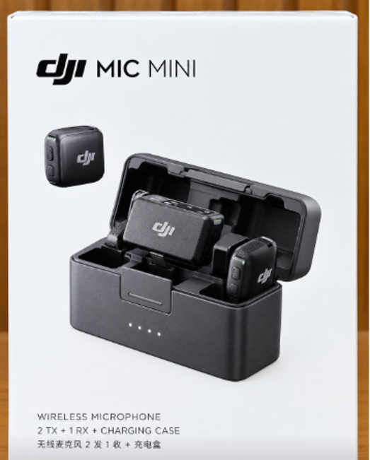 DJI MIC MINI – MICRÓFONO INALÁMBRICO 2 TRANSMISORES + 1 RECEPTOR + ESTUCHE DE CARGA