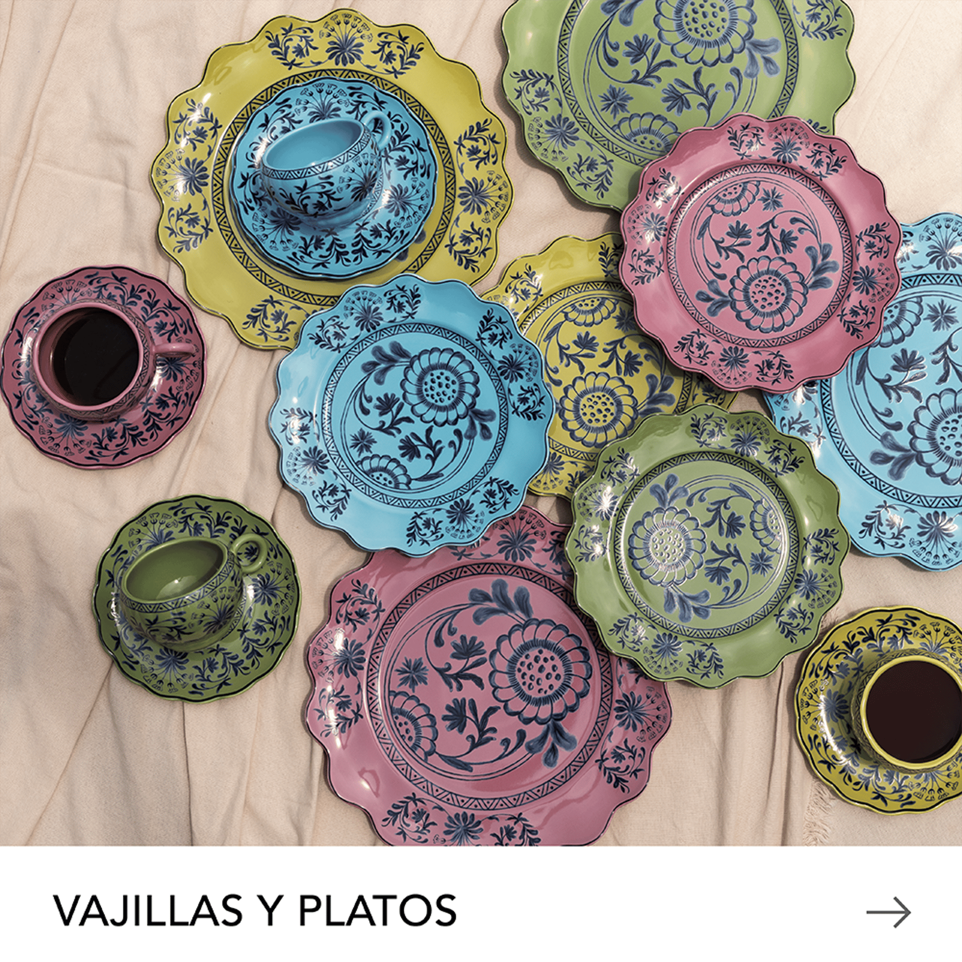 VAJILLAS Y PLATOS
