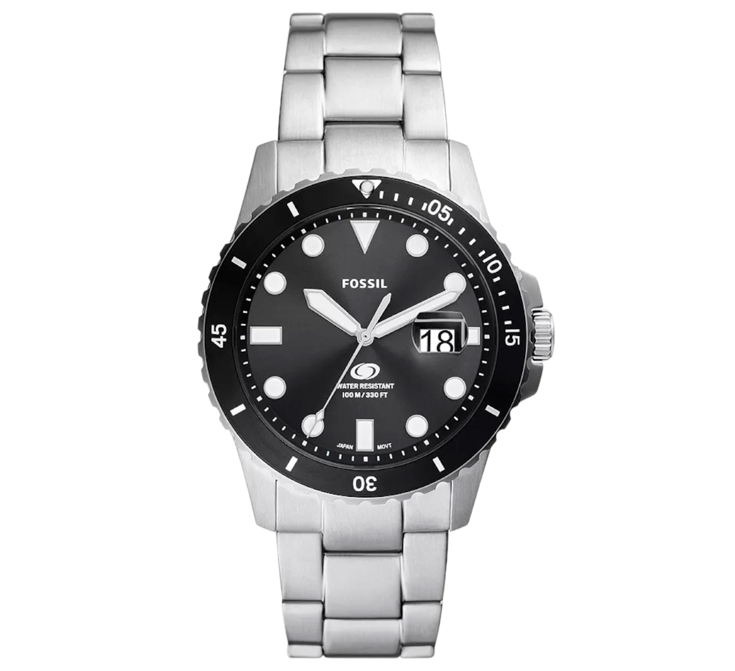 Fossil reloj analógico Silver acero inoxidable