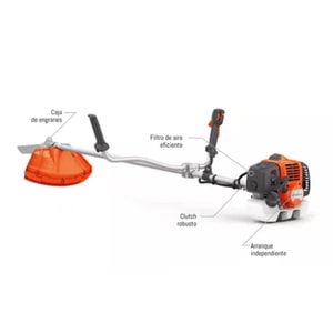 DESBROZADORA 1.2HP 32.6CM3 HUSQVARNA 331R CUCHILLA/ARNES 967866505*