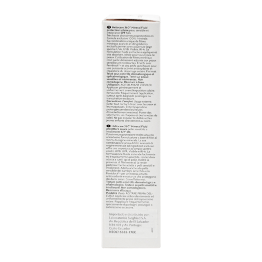 Heliocare 360 Fluido Mineral Spf50+ 50 ml