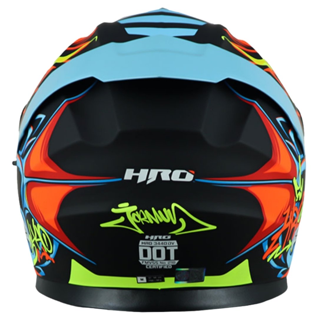 Negro Mate Cascos Marca Hro CASCO HRO HRO-MX03 ARM MATE NEGRO ROJO