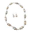 Juego Collar Nudo Y Perlas Colores