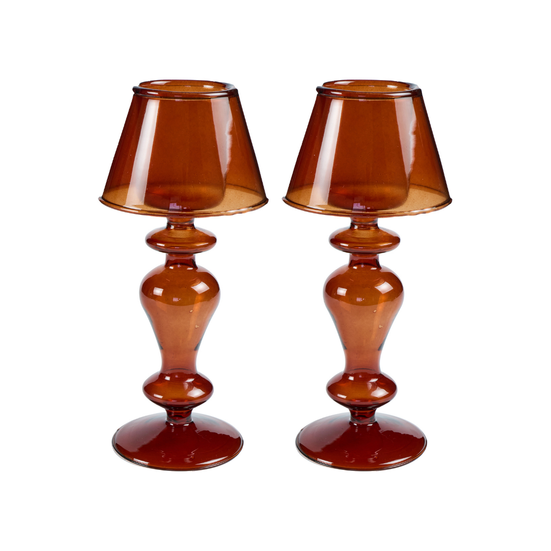 Candelabros de vidrio - SET X 2