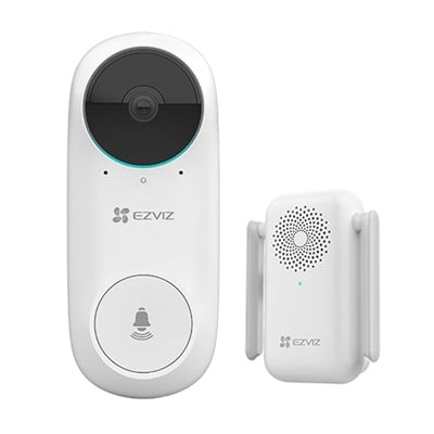 TIMBRE KIT DE VIDEOPORTERO EZVIZ CS DB2 A0 2C5WPBR BATERIA 176  EXT  IP65 WIFI 2 4GHZ SOP  MICRO SD Y NUBE
