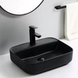 LAVABO CUADRADO NEGRO MATE 500X400X130MM 4GNT112