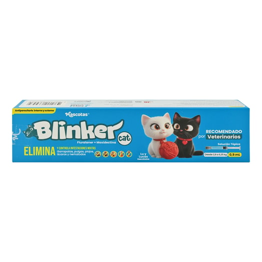 Blinker Cat Antiparasitario Interno Y Externo *0.9Ml