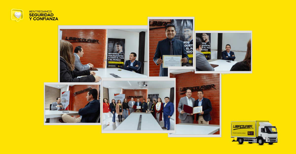 LAARCOURIER recibe reconocimiento de INTEC por su compromiso con la formación profesional.