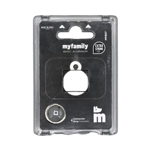 My Family Placa Basic Aluminio Circulo Pequeño Gris *1