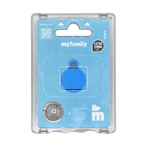 My Family Placa Basic Aluminio Circulo Pequeño Azul *1