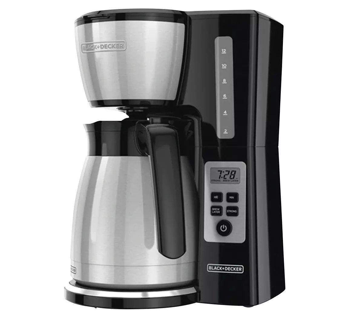 Black and Decker Cafetera 750 W Capacidad 12 Tazas Programable