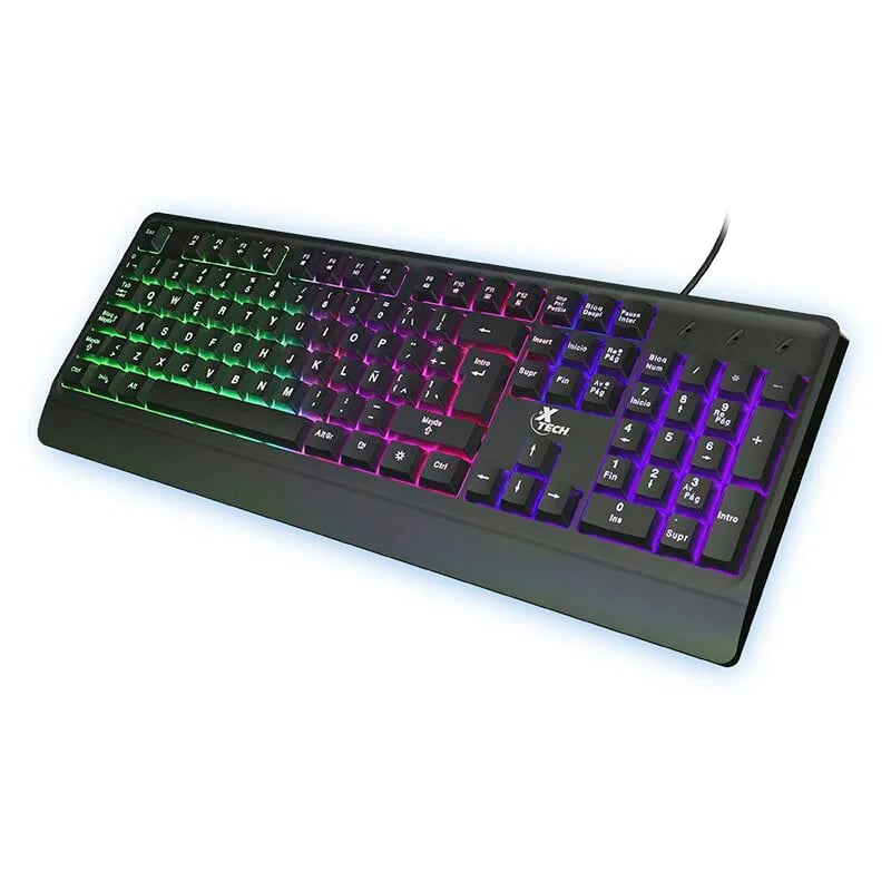 TECLADO MULT XTECH CHEVAILER GAMING WIRED USB SPA LED LIGHT