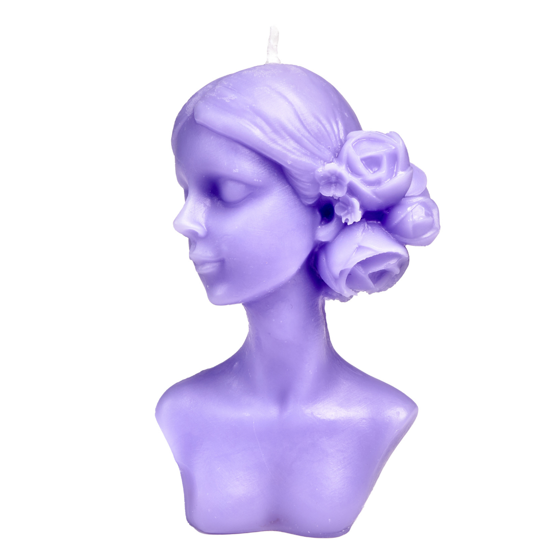Vela decorativa en forma de ROSTRO