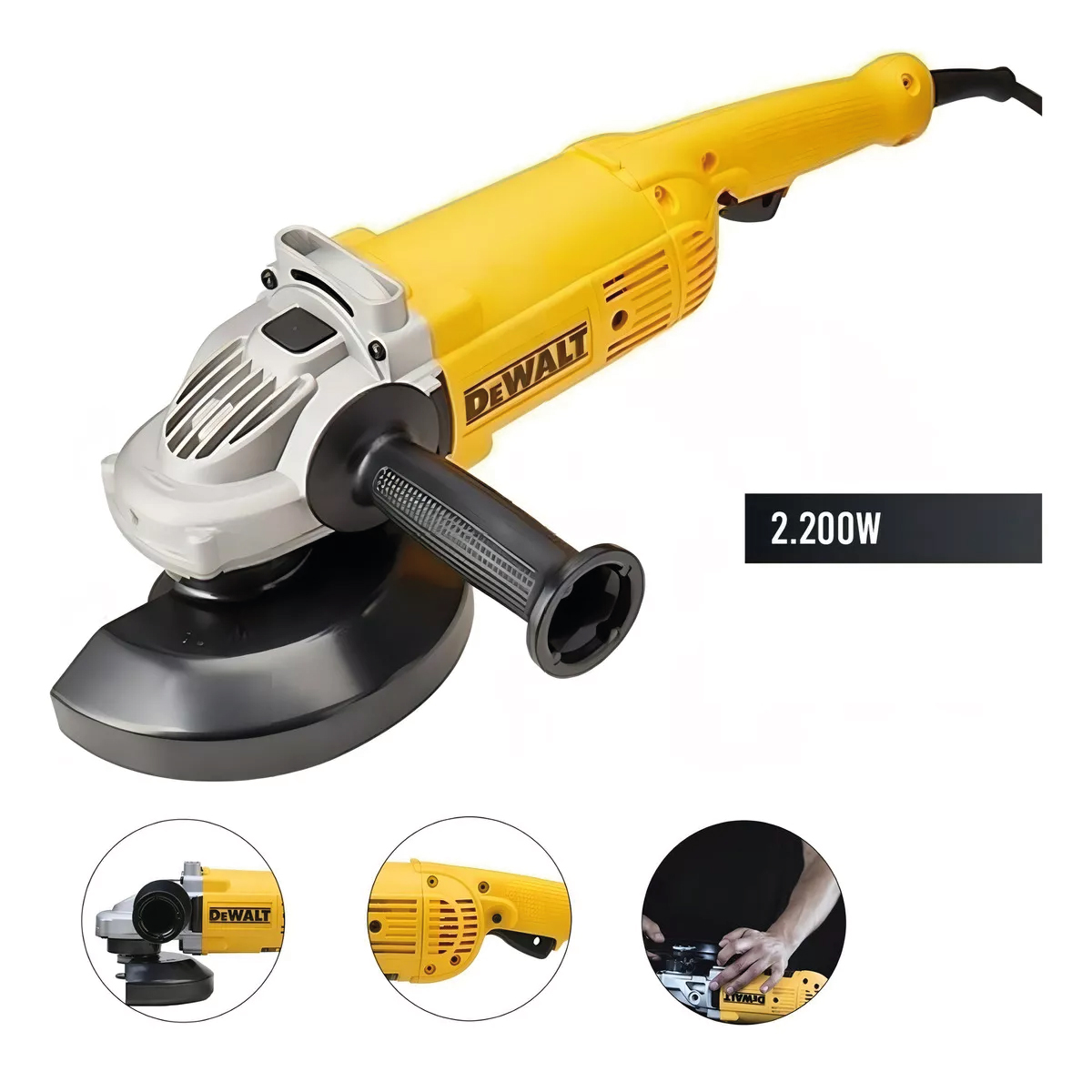ESMERILADORA ANGULAR DEWALT 7" 2200W DWE491