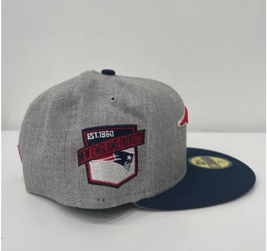 5950 NEW ENGLAND PATRIOTS HEATHER PATCH 7 7/8