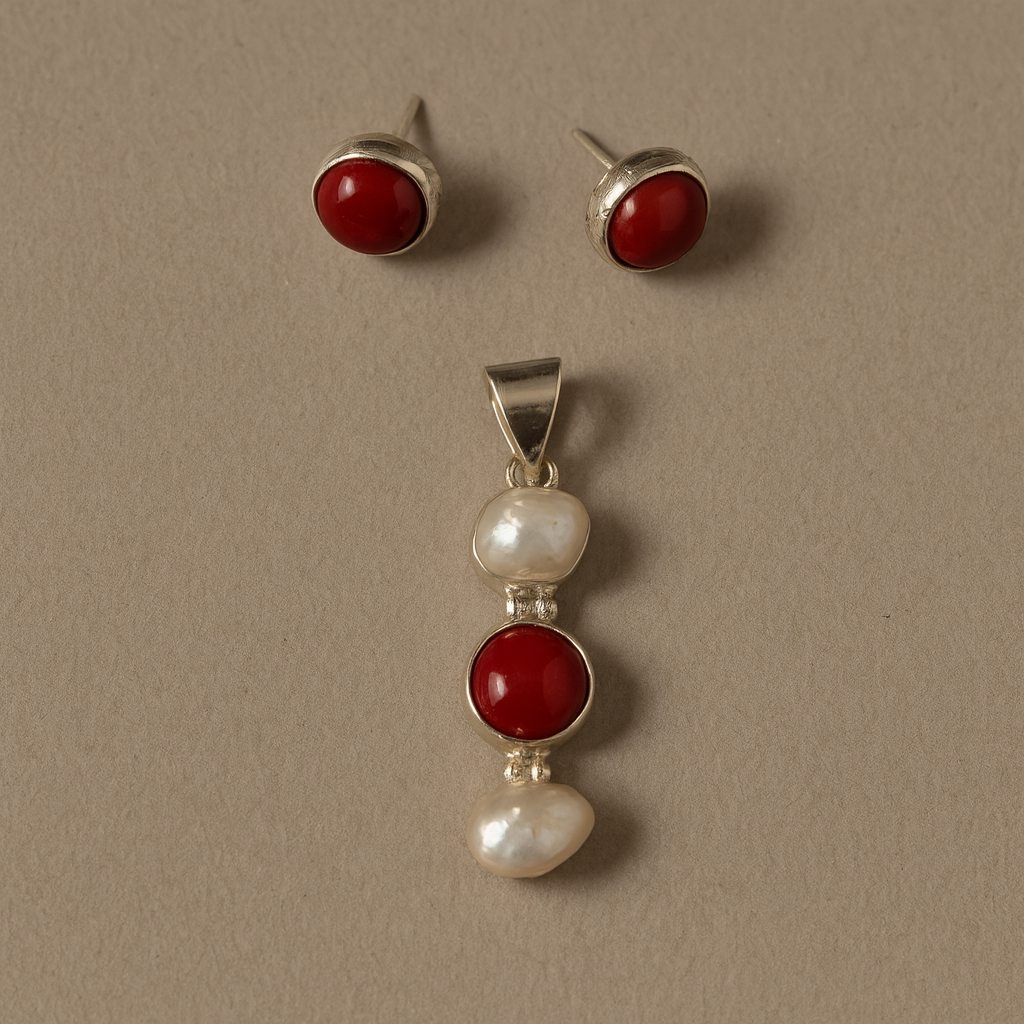 Juego Redondo Con Piedra Natural