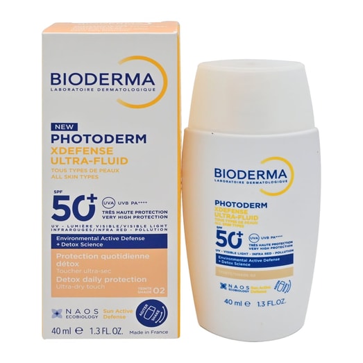 Bioderma Bloqueador Solar Photoderm Xdefense Ultra-Fluid Spf50+ Tono 2 Claro *40 ml