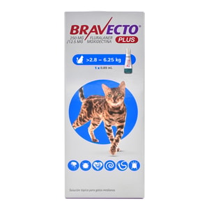 Bravecto Antiparasitario Plus 2.8-6.25Kg Gato *1