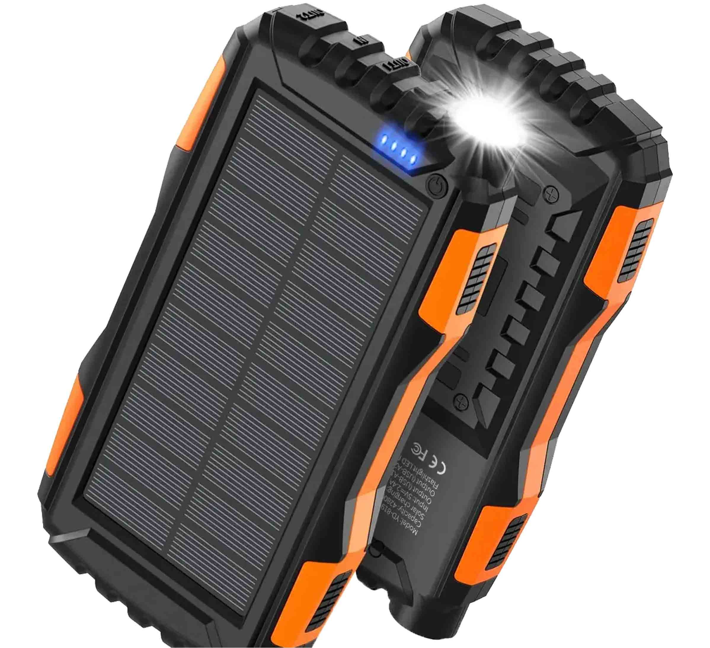 Power-Bank Solar y Corriente | 42800 mAh