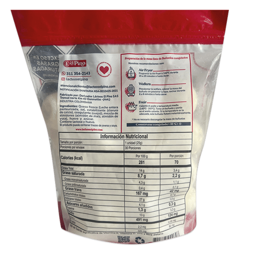 BUÑUELOS CONGELADOS MASA LISTA