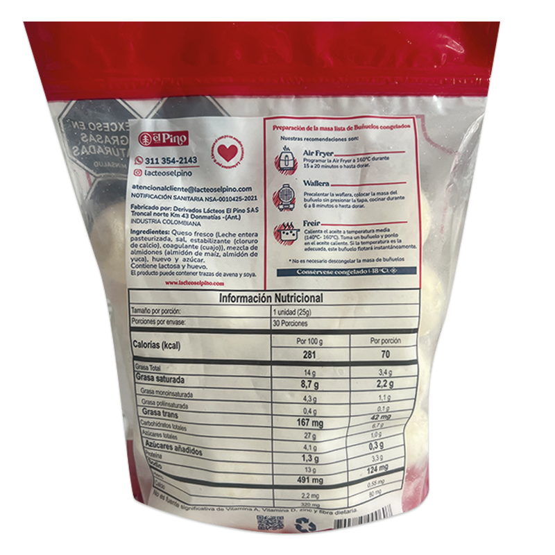 BUÑUELOS CONGELADOS MASA LISTA