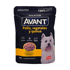 Avant Alimento Humedo Perro Adulto Pollo, Vegetales Y Quinua *85G