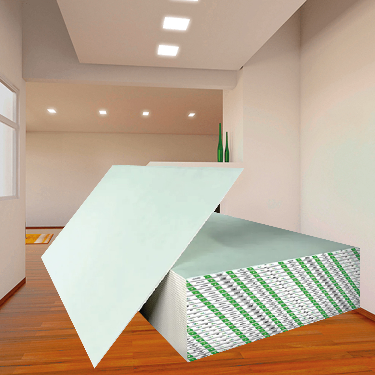 PANEL GYPSUM RH 1220X2440X12.7MM GYPTECH