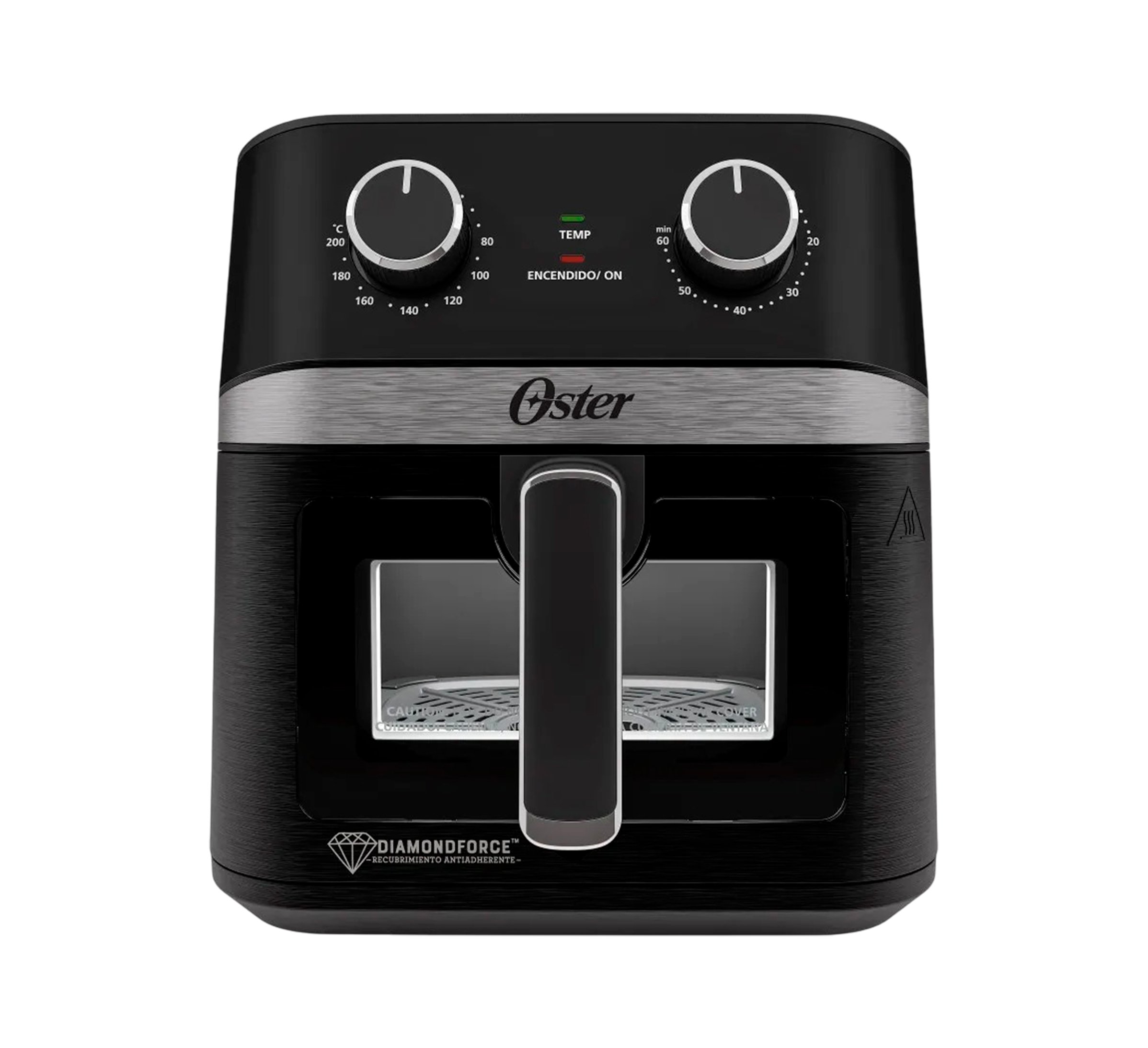 Oster Freidora de aire manual ventana y luz interna