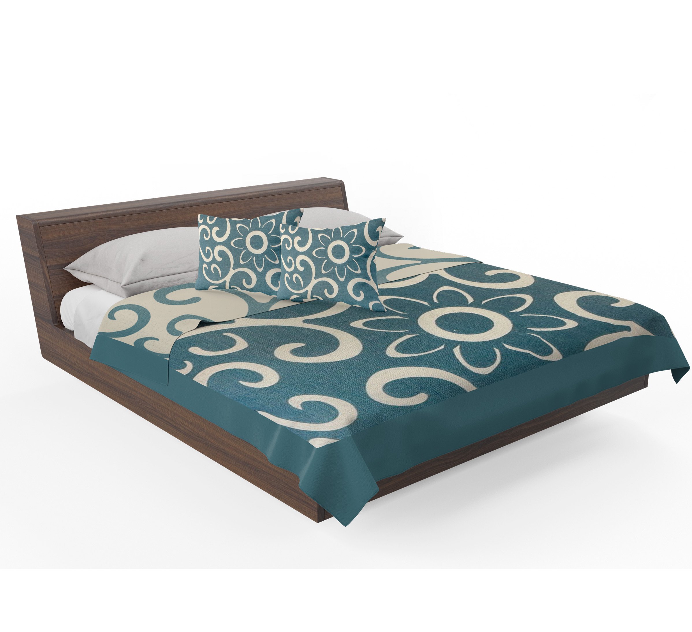 Edredón tropical de 2 plazas con vuelo de 24cm