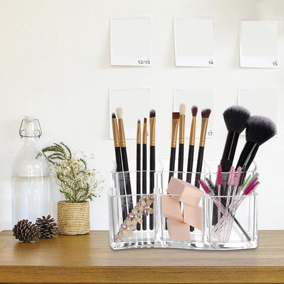 Organizador de brochas de maquillaje