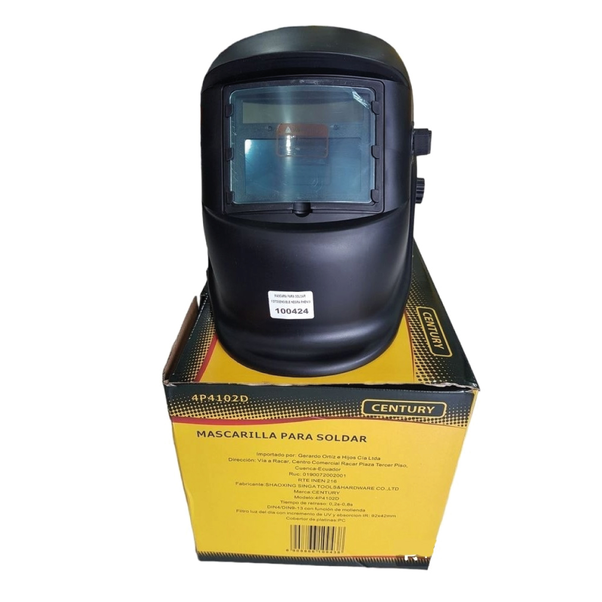 MASCARA SOLDAR FOTOSENSIBLE CENTURY NEGRA 4P4102D
