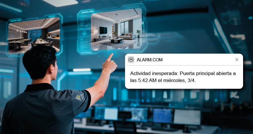Monitoreo de alarmas con Alarm.com para una seguridad más accesible y moderna