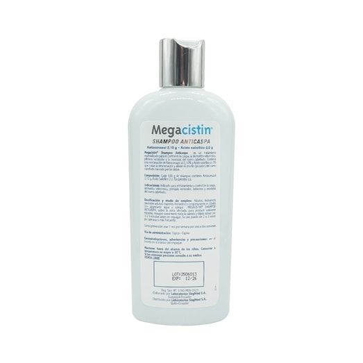 Megacisitin Shampoo Anticaspa Frasco 225 ml