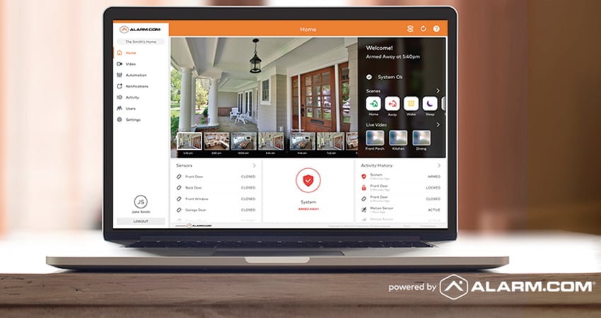 Nuevo Panel de Control Web en nuestro servicio: Alarm.com