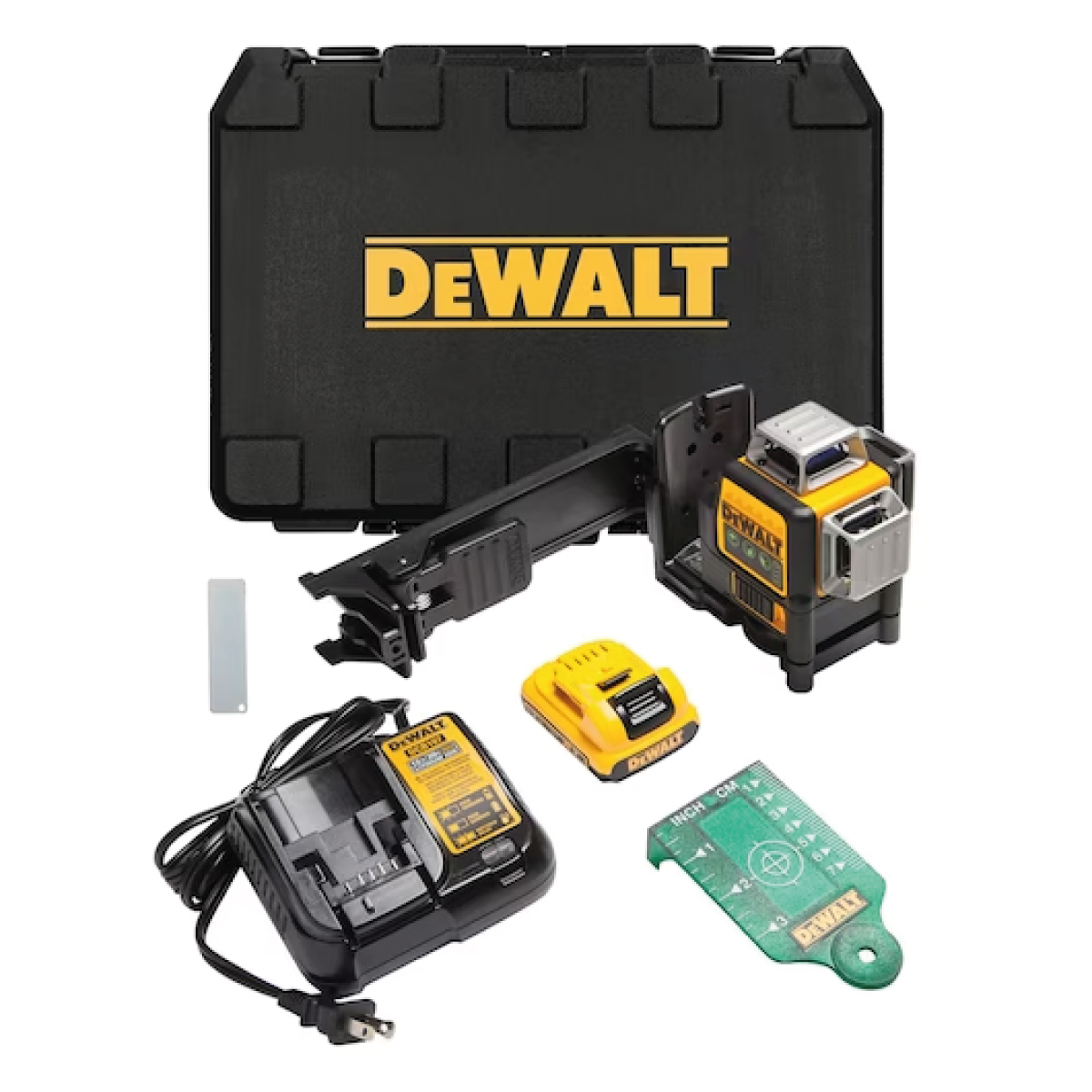 NIVEL LASER 3X360° 30/50M LINEA VERDE 12V DEWALT DW089LG-K