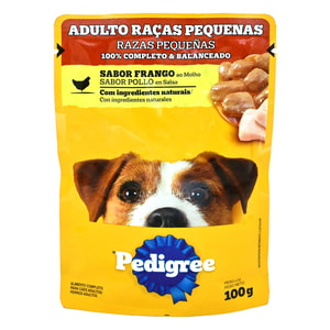 Pedigree Alimento Humedo Perro Adulto Raza Pequeñas Pollo *100G