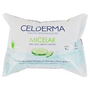 Celderma Toallas Desmaquillantes Micelares 30 Unidades