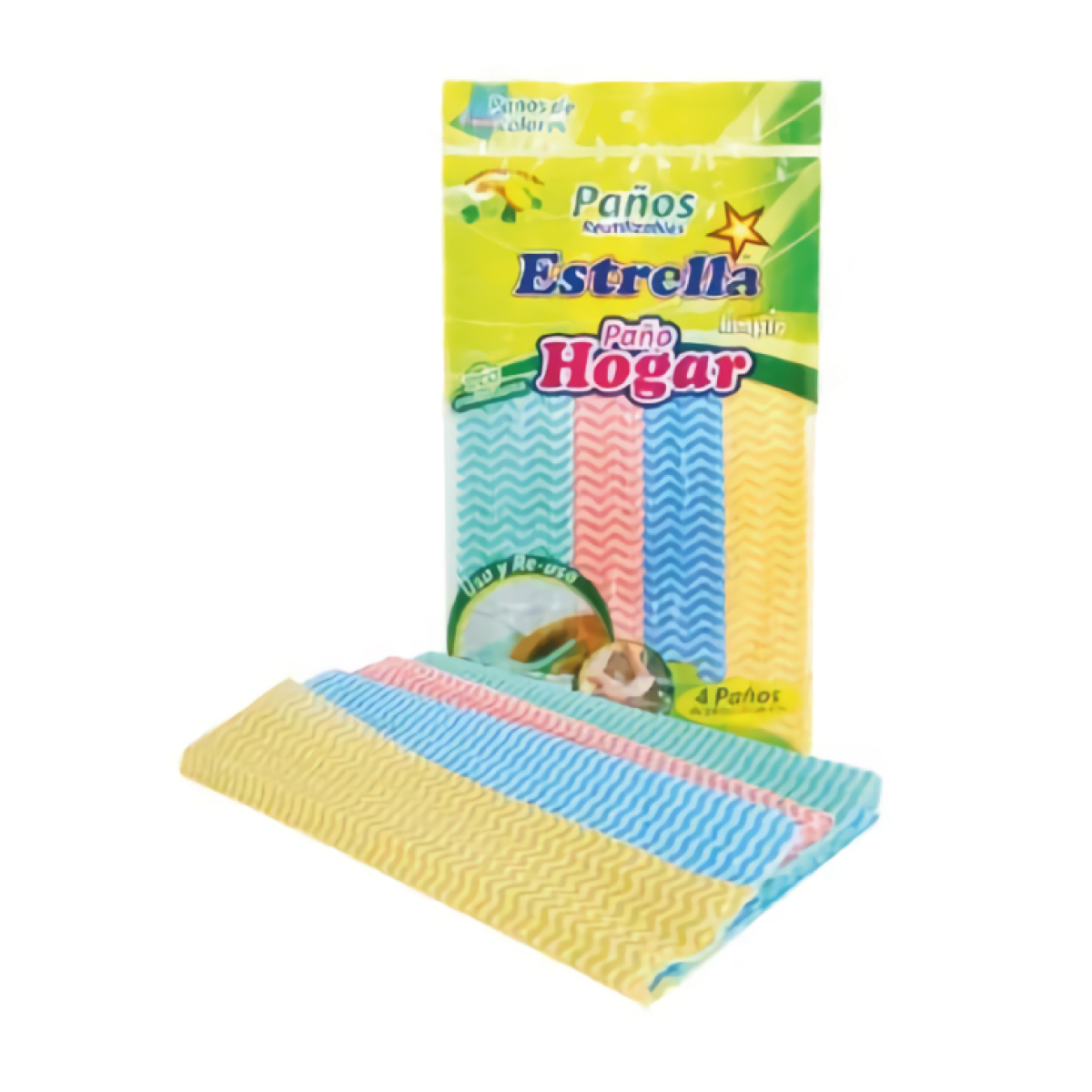 PAÑO HOGAR 33X55CM ESTRELLA 4UND.