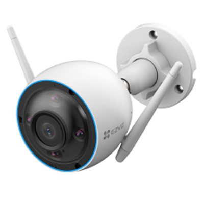 CAMARA DE SEGURIDAD EZVIZ H3 3K 5MP CAMARA IP TUBO SELLADA 2 ANTENAS SOPORTA MICRO SD 512GB IP67