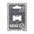 My Family Identificadores Placa Basic Aluminio Hueso Pequeño Perro Gris *1
