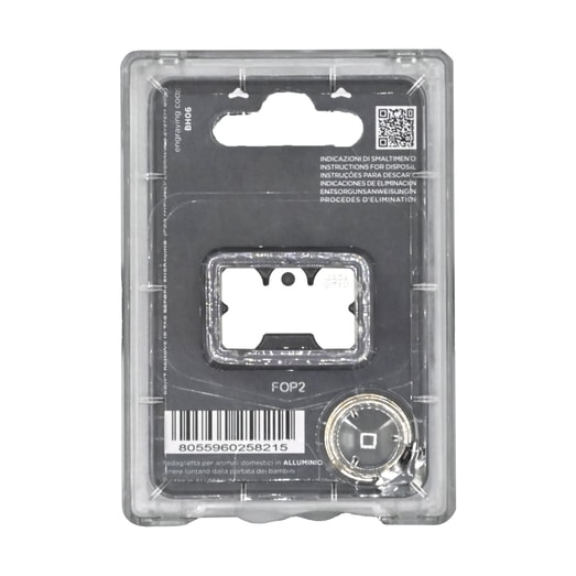 My Family Identificadores Placa Basic Aluminio Hueso Pequeño Perro Gris *1