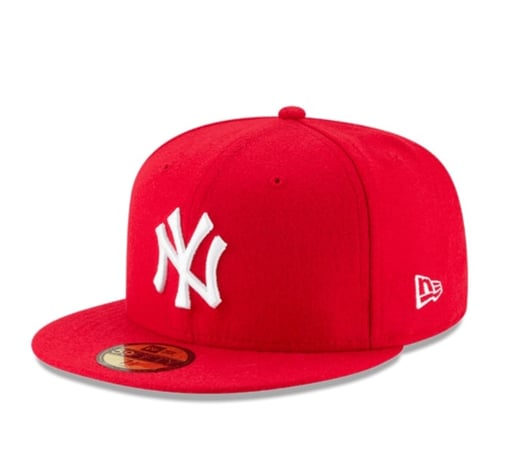 NEW ERA 5950 NEW YORK YANKEES 7 1/2 ROJO LOGO BLANCO