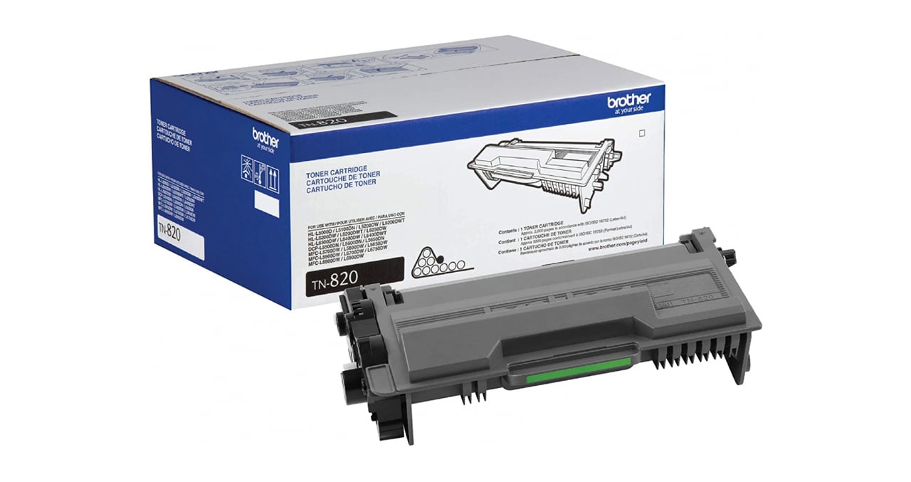 TONER BROTHER TN820 DCP-L5500DN, HL-L5200DW, MFC-L5900DW, MFC-L6900DW RINDE 3.000 PAGINAS