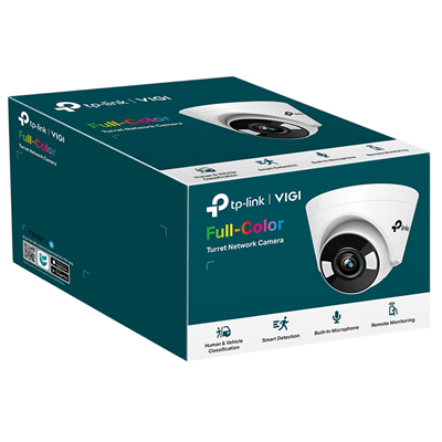 CAMARA DE SEGURIDAD TP-LINK TPLINK VIGI C440 2.8MM 4MP FULL COLOR TURRET NETWORK SMART DETECTION ANALISIS DE PERSONAS Y VEHICULOS POE
