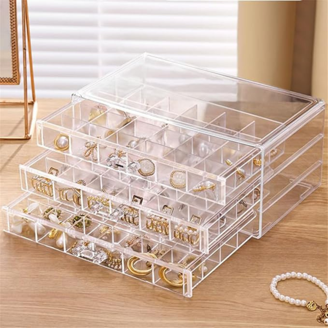 Organizador de joyas de 3 niveles
