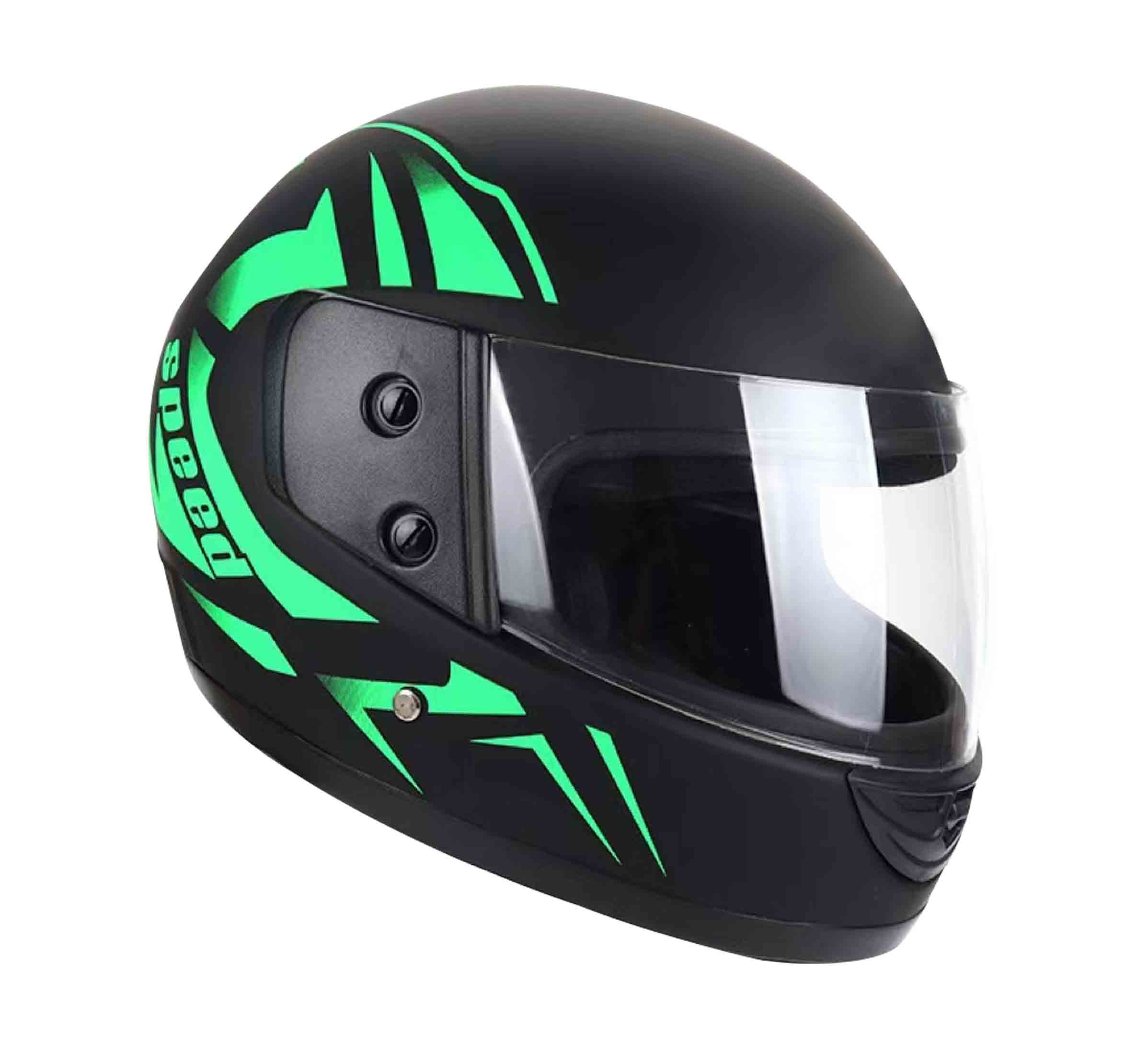 Sm casco negro de moto