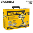 ATORNILLADOR IMPACTO INALAMBRICO 1/4" 20V/180NM/2.0A UYUSTOOLS UY-IAT202